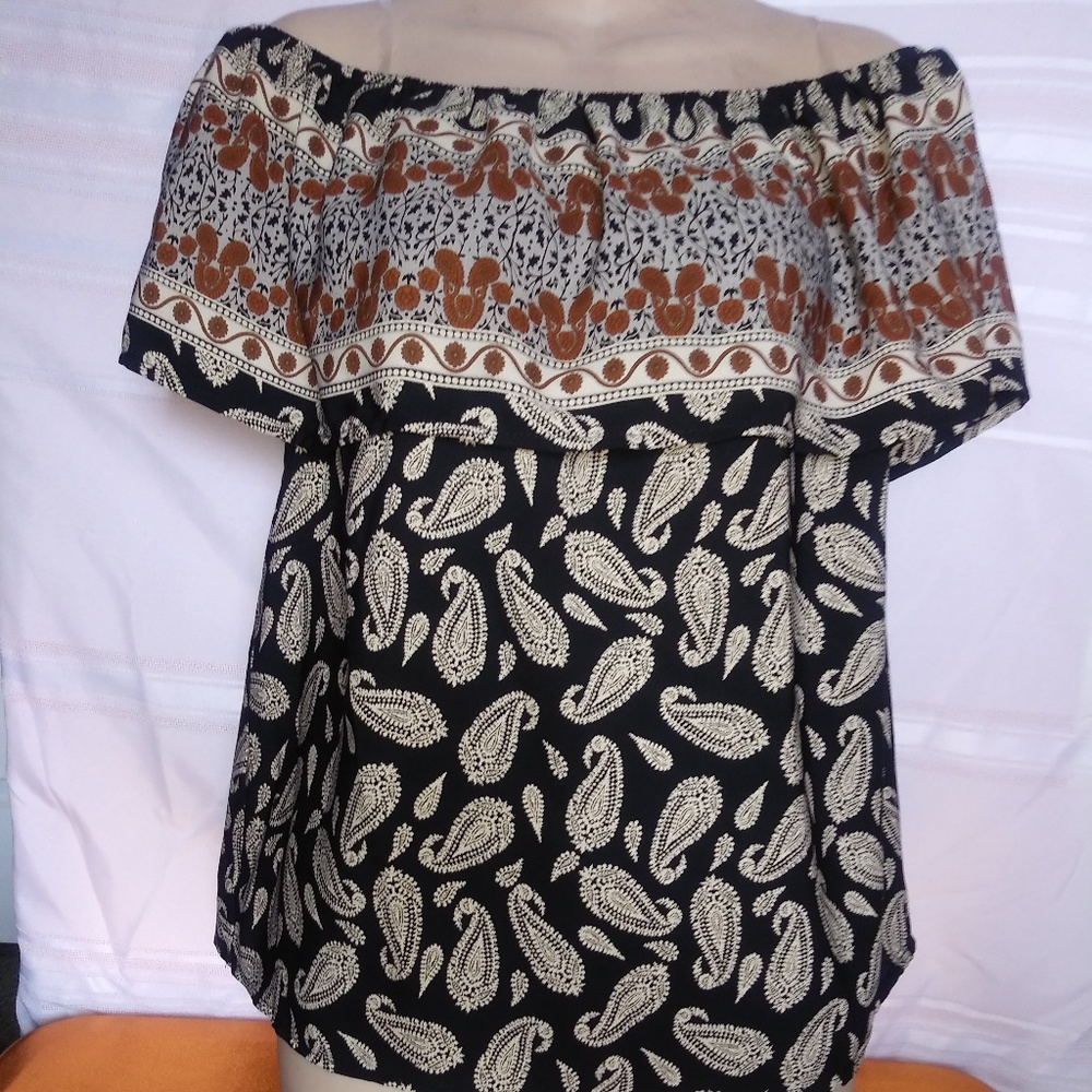 i.Joah bohemian style ruffled top L